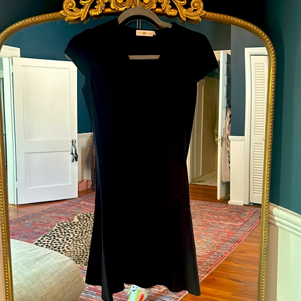 Tory Burch fit and flare dress with cap sleeves